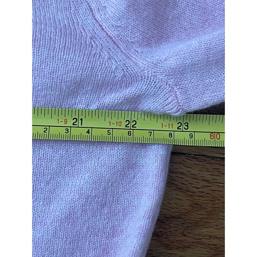 J.CREW Cashmere Relaxed Crewneck Sweater Small Pink‎ NEW Luxury Soft Cozy CB905 - Picture 8 of 10